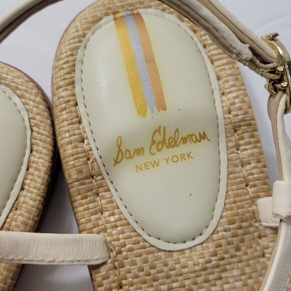 Sam Edelman Sandals Womens Size 8 M Gigi Signet Ankle Strap Modern Ivory NWOB - Picture 11 of 15